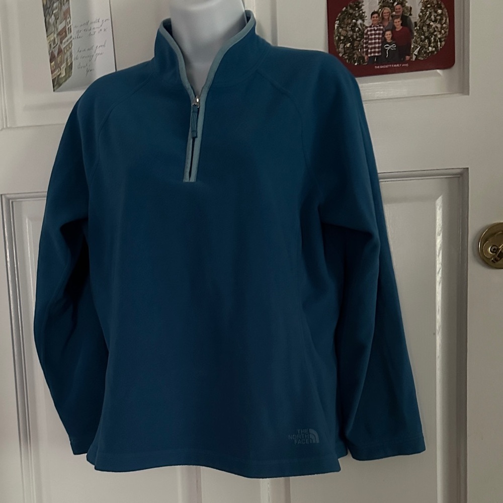 The North Face Teal Blue Quarter-Zip Fleece